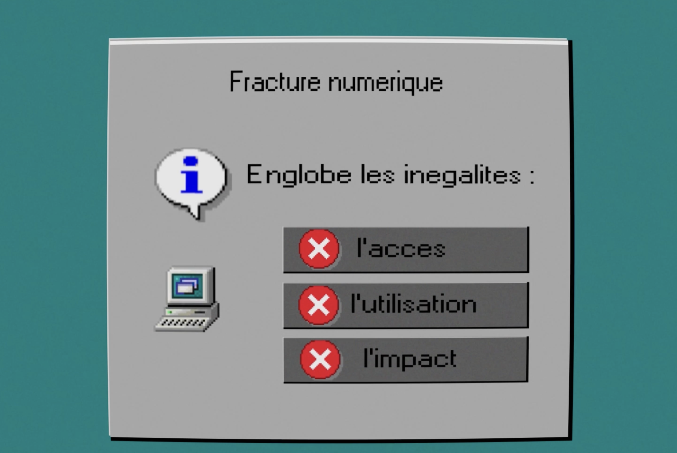 Motion design sur la fracture numérique